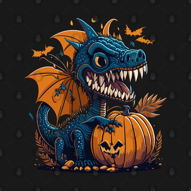 Halloween dinosaur by Roshan