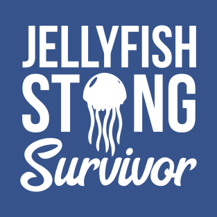 Jellyfish Sting Survivor Funny Sarcastic Injury T-Shirt