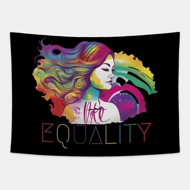 Unity, Equality, Vote: Women's Strength Tapestry by Helen Morgan