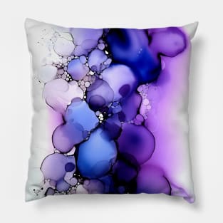 Violet Visions - Abstract Alcohol Ink Art Pillow