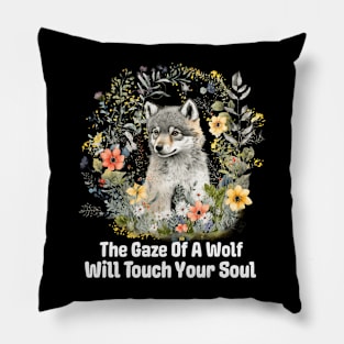 The Gaze Of A Wolf Pillow