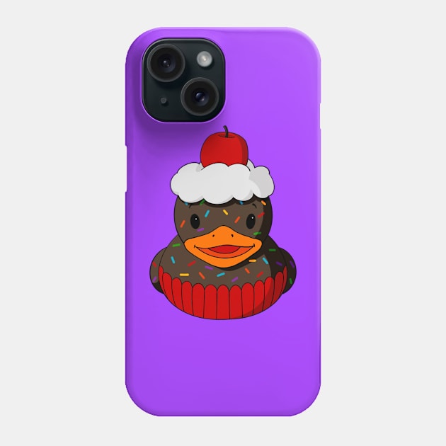 Cupcake Rubber Duck Phone Case by Alisha Ober Designs