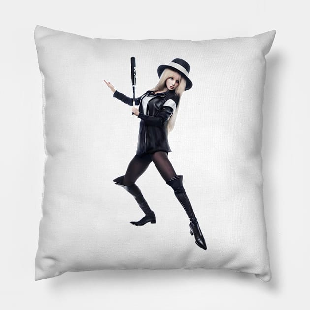 The Lady Enforcer Pillow by PictureNZ