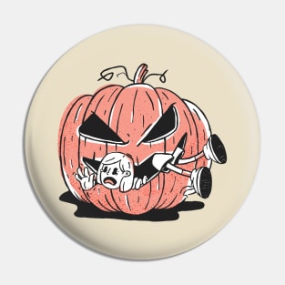 Pumpkin Eating Girl Pin