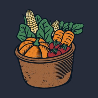 Cute Vegetables and Fruits T-Shirt