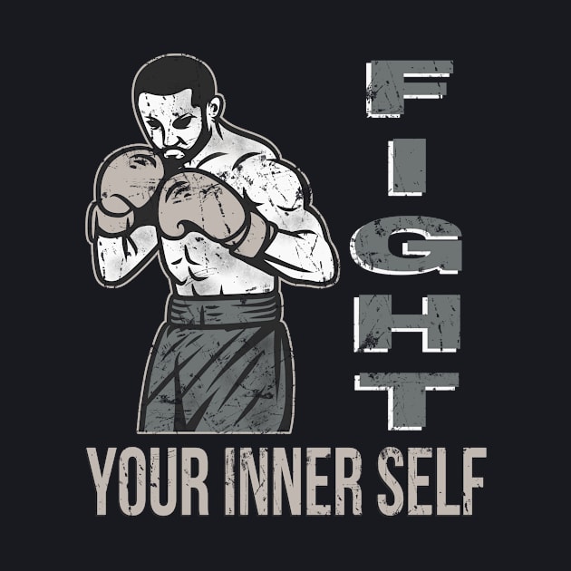 Boxer Punch Boxing Motivational Slogan by Foxxy Merch