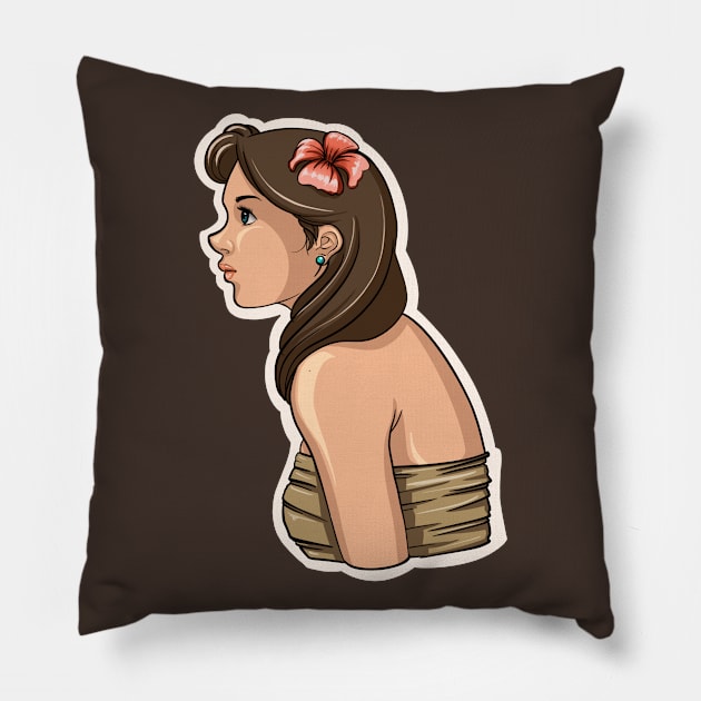 GIRL FROM BALI Pillow by BALINESE GIRL