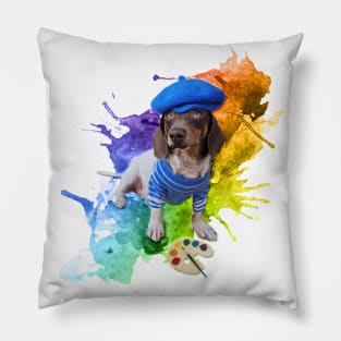 Artistic Dachshund Pillow