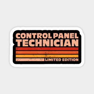 Control Panel Technician Retro Sunrise Magnet