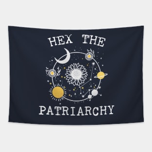 Hex The Patriarchy Femіnist Witch Funny Magical Mystical Magic moon Tapestry