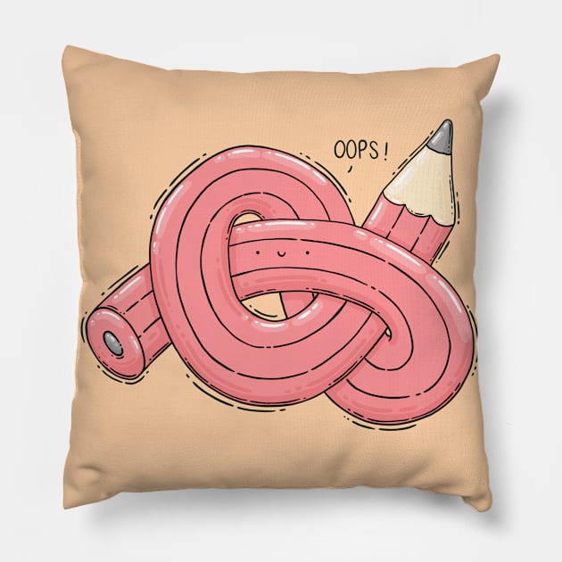 Oops! Pillow by Tania Tania