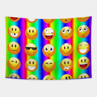 rainbow emoji Tapestry