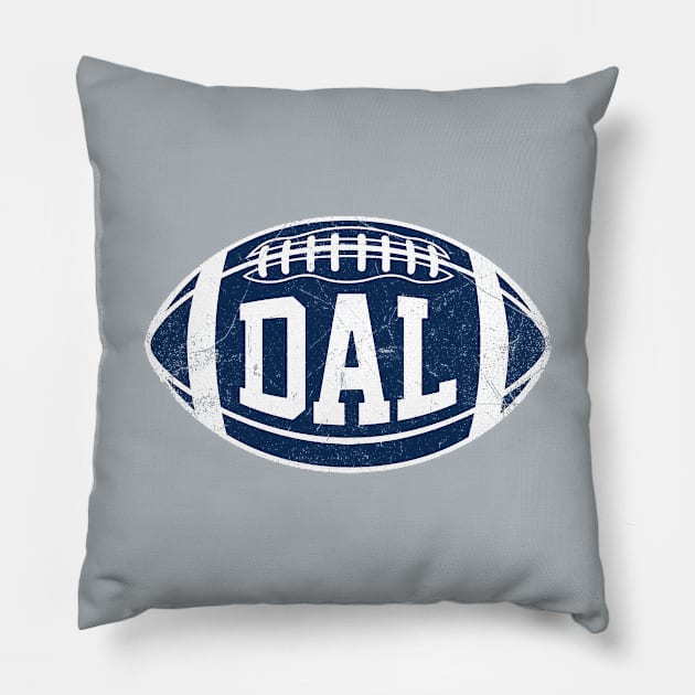 DAL Retro Football - Silver Pillow by KFig21