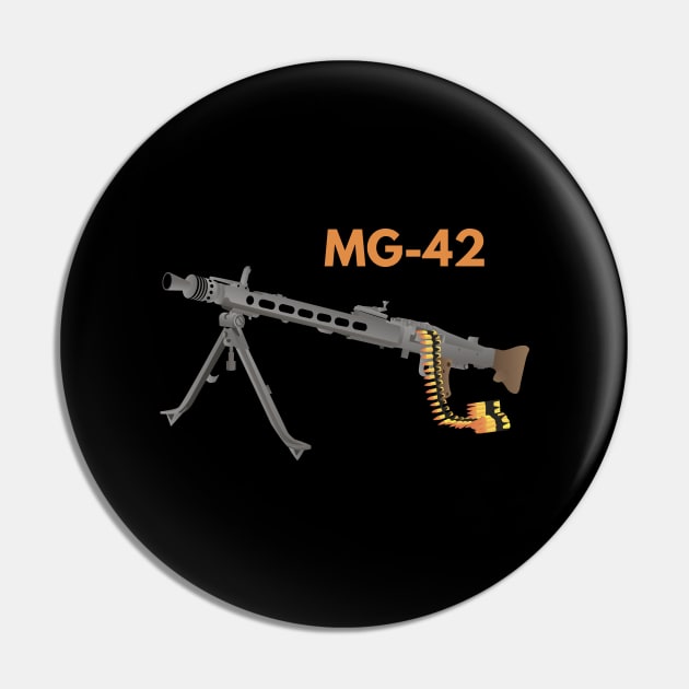 German WW2 Machine Gun MG-42 Pin by NorseTech