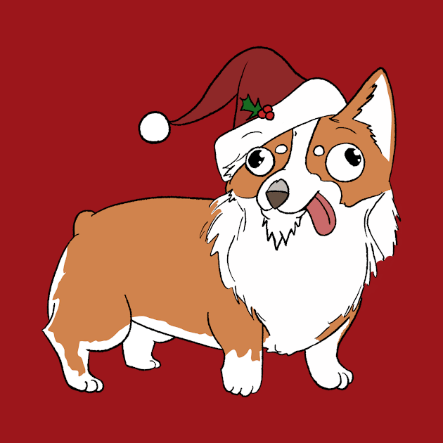 Christmas Corgi by Fool King Media