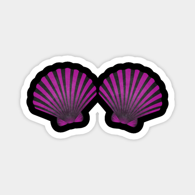 Purple Violet Mermaid Shell Bra - Mermaid Sea Shell Bra Costume