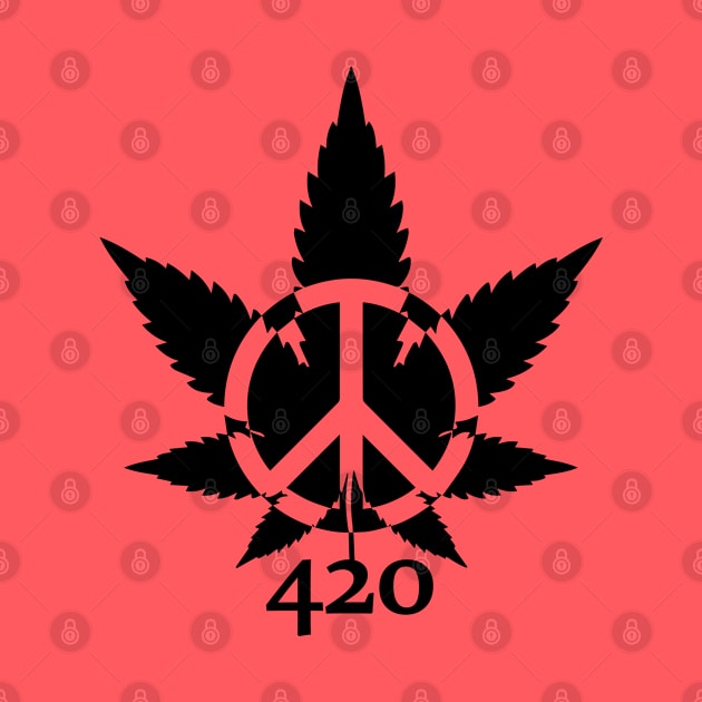 420 Peace Leaf by defytees