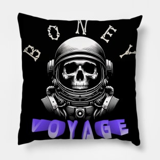 Creepy and Sinister Astronaut Skull: Lift-off to Death Pillow