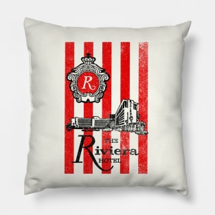 Retro Vintage Riviera Resort and Casino Las Vegas Pillow