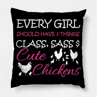 Cute Chickens Pillow