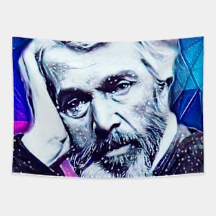 Thomas Carlyle Snowy Portrait | Thomas Carlyle Artwork 7 Tapestry