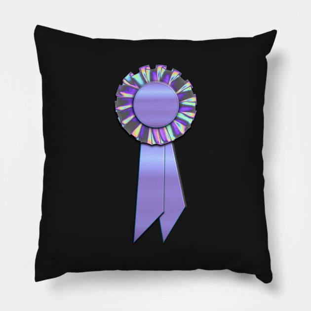 Blue Holo Ribbon Pillow by dinaaaaaah