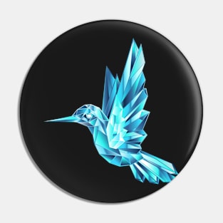 Crystal Hummingbird Pin