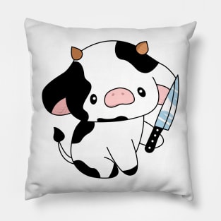 Cow with knife! Pillow