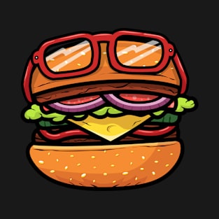 burger eyeglasses T-Shirt