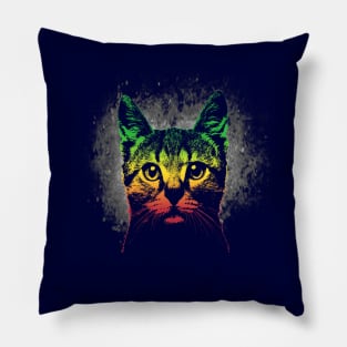 Cute Cat Reggae Color Pillow