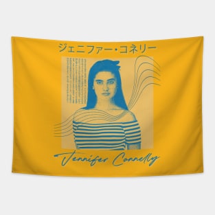 Jennifer Connelly   • Retro Aesthetic Design Tapestry