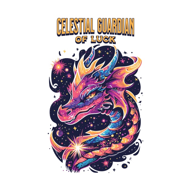 Cosmic Luck Guardian: Celestial Dragon of Galaxies by YUED