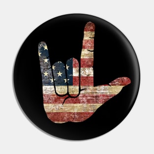 I LOVE AMERICA Pin