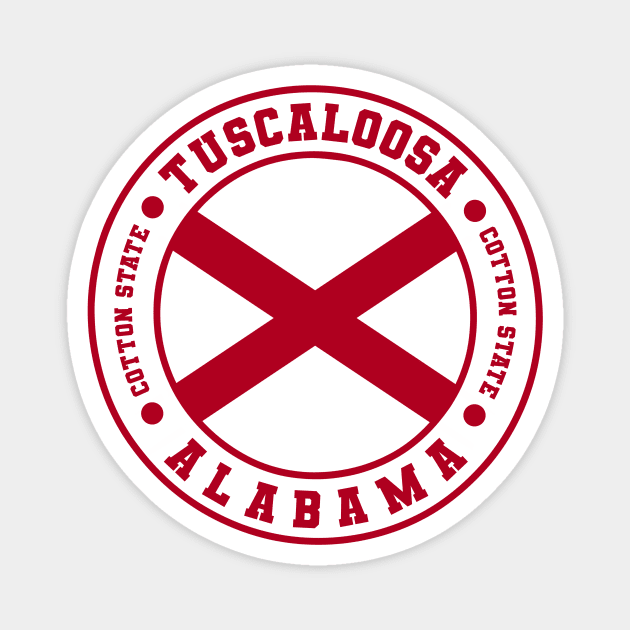 Tuscaloosa Alabama USA Magnet by urban-wild-prints