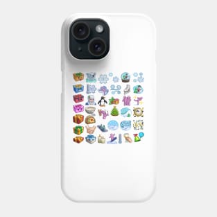 Sims 4 Winter Sticker Pack Phone Case