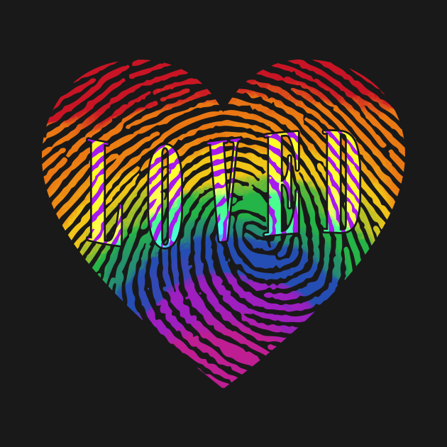 Pride Loved Fingerprint Heart by Kangkorniks
