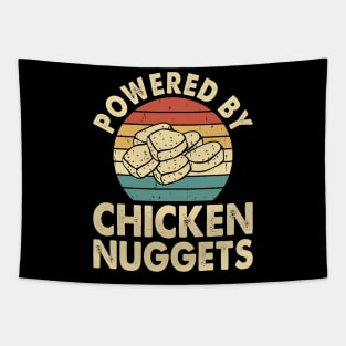 Powered By Chickent Nuggets T Shirt For Women Men Tapestry