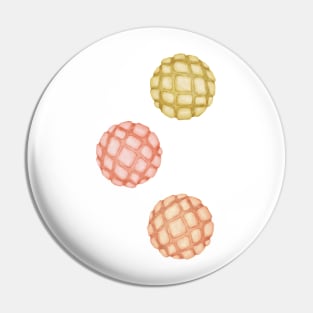 Melon Pan Bread Japanese Snack Illustration - Without Background Pin