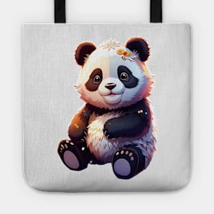 cute adorable panda Tote