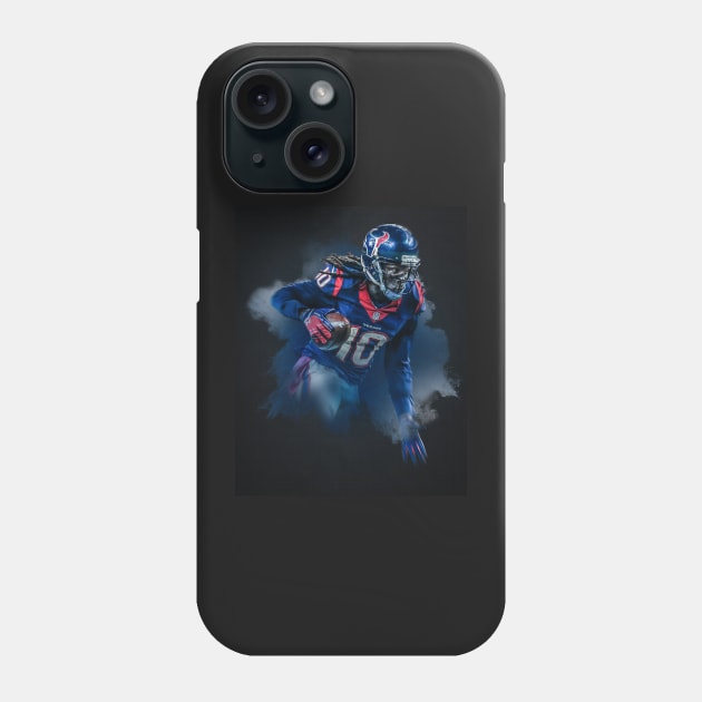 DeAndre Hopkins Houston Sports Art Phone Case by JRoseGraphics