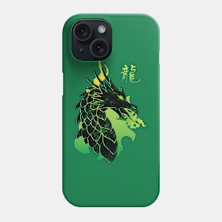 Dragon in fire Green Phone Case