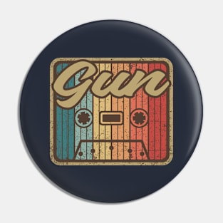 Gun Vintage Cassette Pin