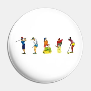 Golf women - women in sport Pin