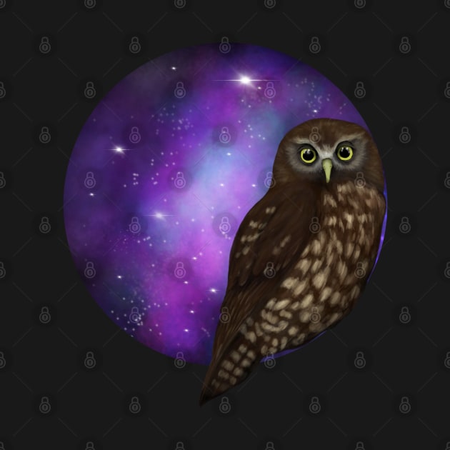 Galaxy owl by Mayakiwi