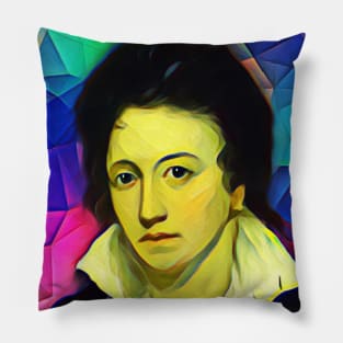 Percy Bysshe Shelley Colourful Portrait | Percy Bysshe Shelley Artwork 7 Pillow