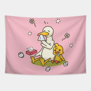 holiday with mommy duck Tapestry