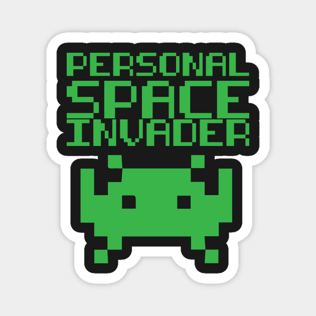 Personal Space Invader Magnet by lyndsayruelle