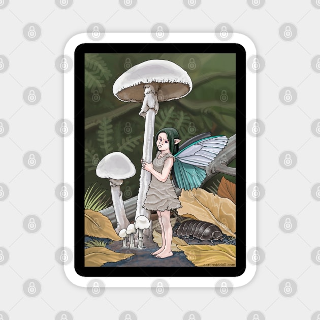 Fungal Fairy Magnet by Aaron Siddall