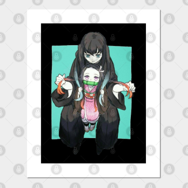 Vintage Demon Slayer Anime Muichiro Tokito Kamado Nezuko Demon Slayer Posters And Art Prints Teepublic
