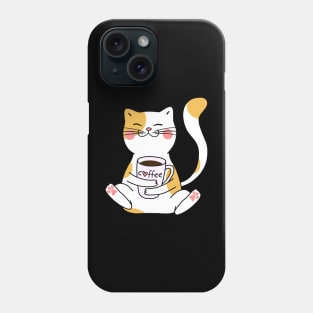 Cats and Coffee - Perfect Gift Idea for Cats and Coffee Lovers, Best for Christmas, Birthday or any Occasion, for Cat and Coffee Lover Girls, Boys, Men, Women, Wife, Husband, Grandma, Grandpa, Phone Case